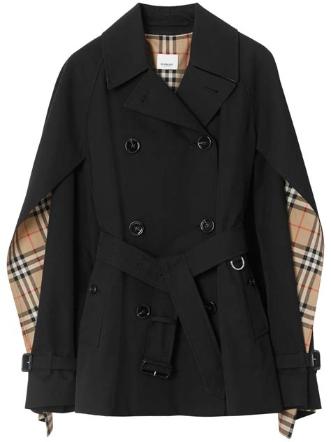 are burberry jackets warm|Burberry cashmere cape jacket.